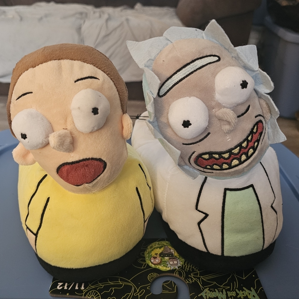 Rick And Morty Plush Slippers